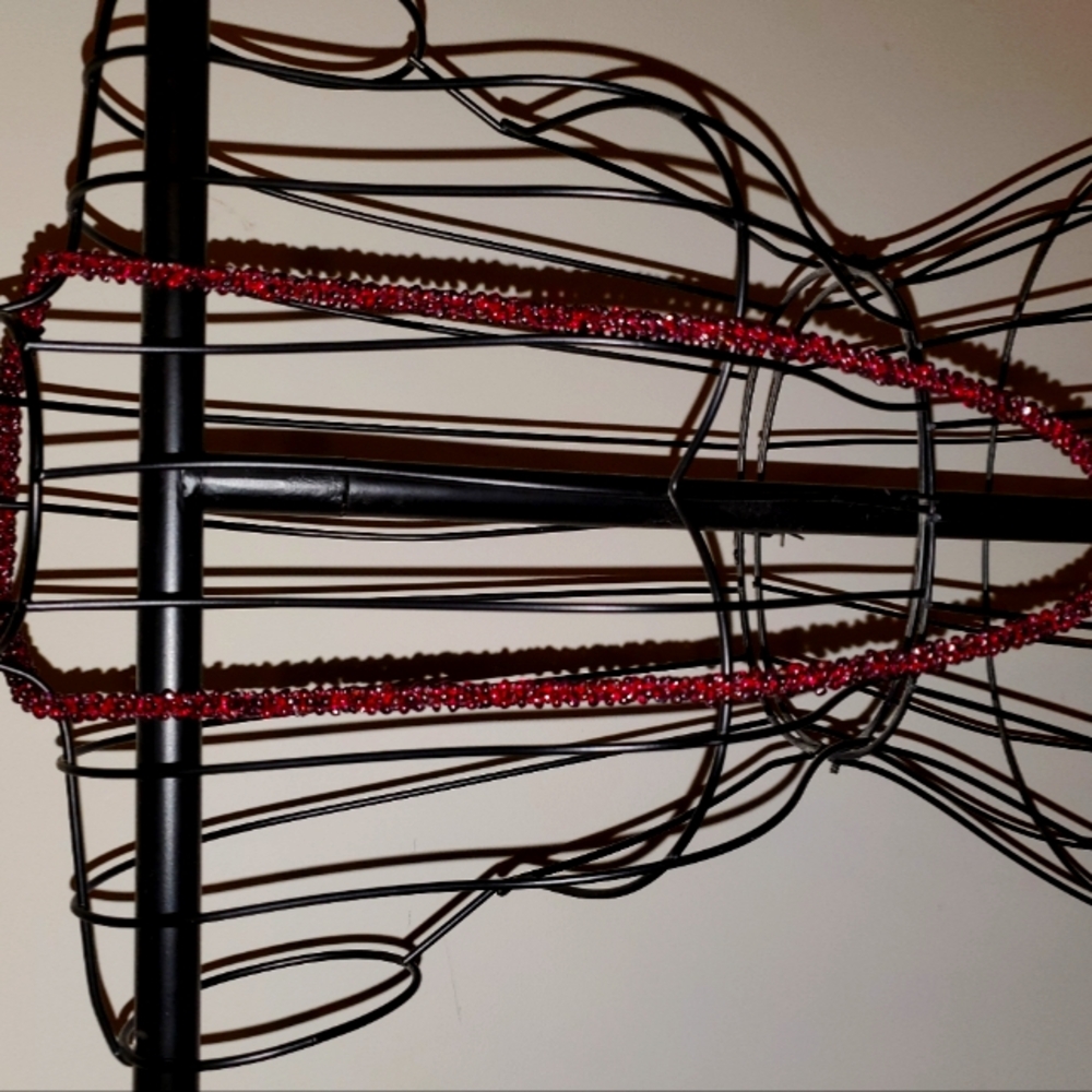 Handmade vintage garnet beads strand 35"